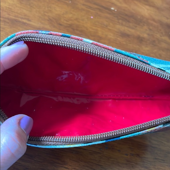 Vintage Dooney & Bourke Plaid Chatham Tartan PVC Leather Zip Pouch - Picture 8 of 8